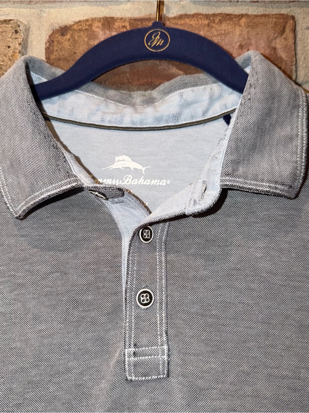 Tommy Bahama Short Sleeve Gray Polo ✨🌴 - Picture 2 of 6